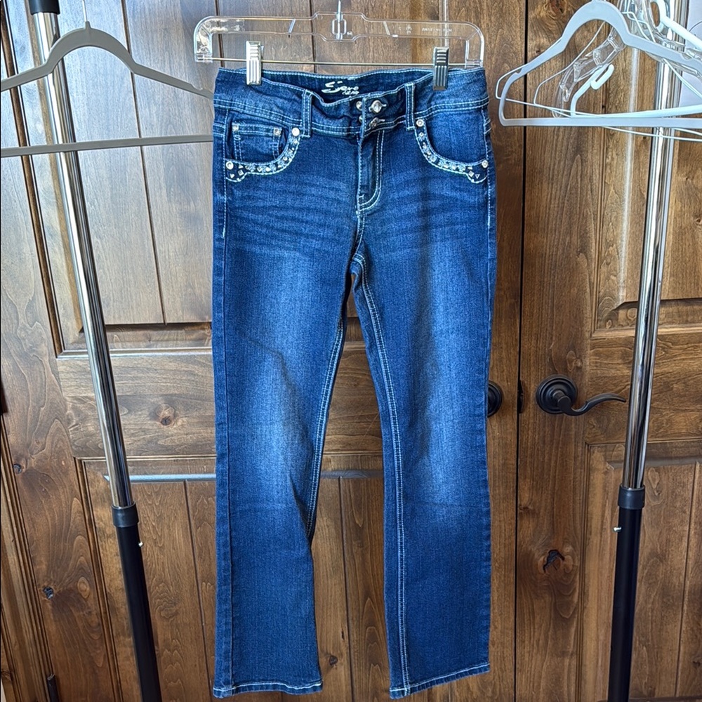 Girls Straight-legged Seven7 Jeans (size 14)